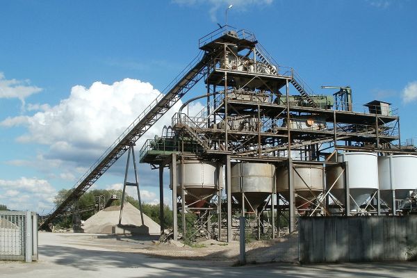 gravel conveyor belt at a quarry